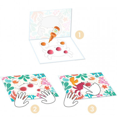 Peinture propre et facile "Barbouille et beau" DJECO 9858