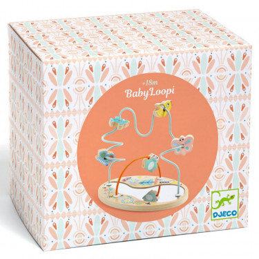 Labyrinthe à perles en bois BabyLoopi DJECO 6141