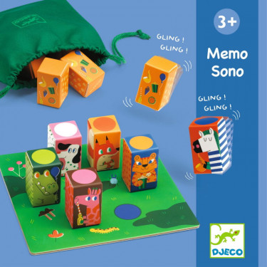 Jeu de mémory sonore "Memo Sono" jeu éducatif DJECO 8260