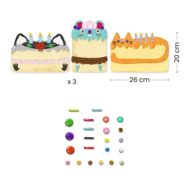 Collage mosaïques "Cakes et bombecs" DJECO 0075