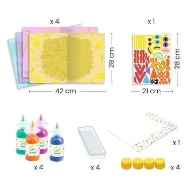 Coffret peinture en symétrie "A caresser" DJECO 0080
