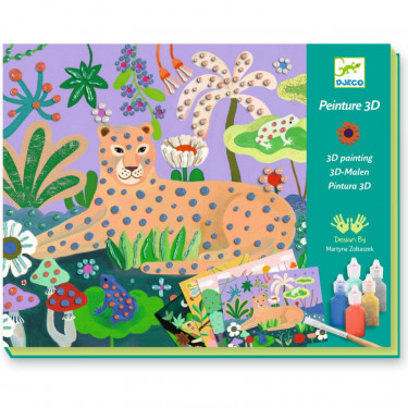 Coffret peinture 3D "Forêt tropicale" DJECO 8968