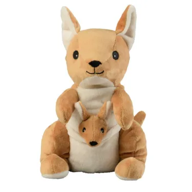Peluche bouillotte Kangourou Warmies Cozy Soframar