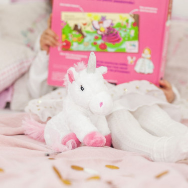 Peluche bouillotte Licorne Warmies Cozy junior Soframar