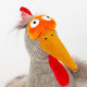 Chilling Chicken, poule en peluche SIGIKID Kikeriki 42984