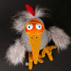 Chilling Chicken, poule en peluche SIGIKID Kikeriki 42984