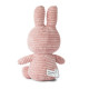 Peluche Miffy en velours côtelé rose 24cm