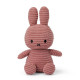 Peluche Miffy en velours côtelé vieux rose 23cm