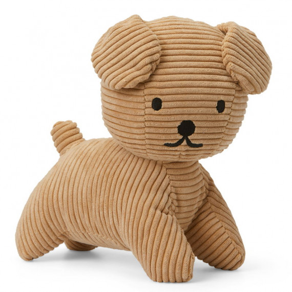 Peluche chien Snuffy en velours côtelé beige 30cm - Miffy