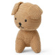 Peluche chien Snuffy en velours côtelé beige 30cm - Miffy