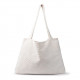 Sac cabas Miffy en velours côtelé blanc crème