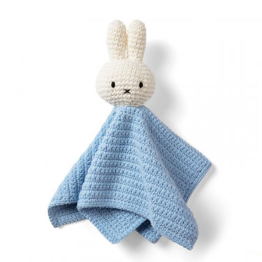 Doudou Miffy en crochet - Just Dutch - bleu pastel