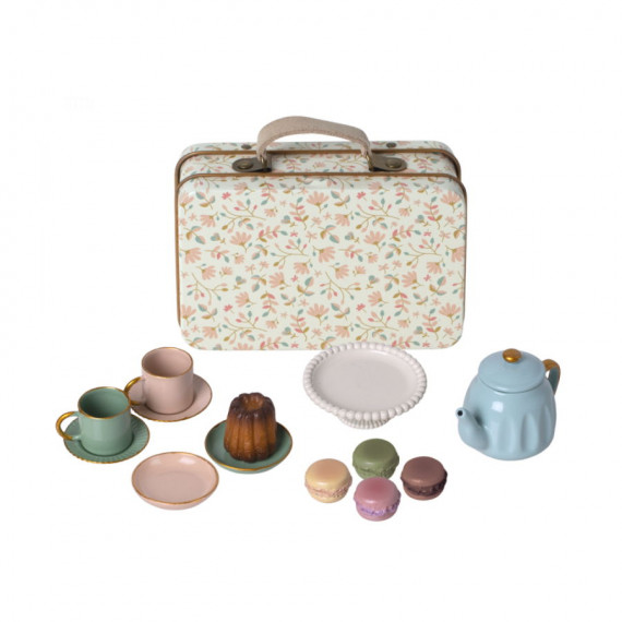 QTÉ 20 pièces Tea Time Set, service à thé en bois, ensemble de jeu pour  enfants