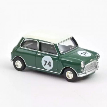 Mini Cooper S 1964 verte n°74, voiture Norev 1/64