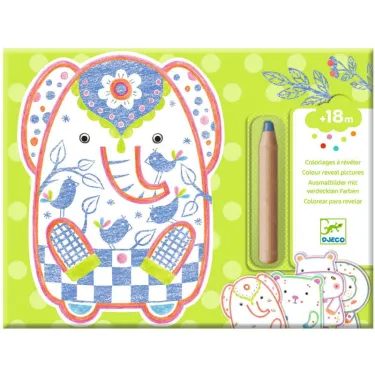 Coloriages à révéler "Animaux sauvages" DJECO 0062