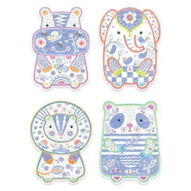 Coloriages à révéler "Animaux sauvages" DJECO 0062