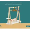 Grand portant vêtements & 3 cintres, accessoire pour poupée POMEA de Djeco 7782