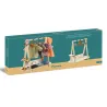 Grand portant vêtements & 3 cintres, accessoire pour poupée POMEA de Djeco 7782