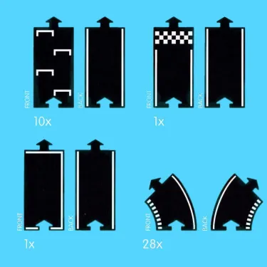 Circuit de route flexible Waytoplay, coffret Zandvoort 40 pcs