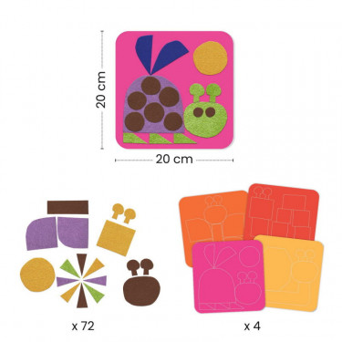 Tableaux de feutrine 'Petit doux' DJECO 0085