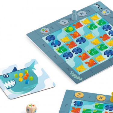 Fish'n shark, jeu de stratégie DJECO 0805