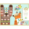 Créer avec du papier "3 animaux géants" DJECO 9895
