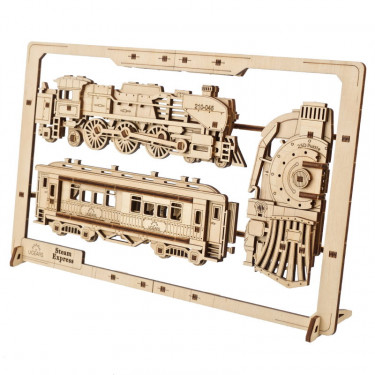 Locomotive à vapeur – UGEARS Puzzle 2,5D en bois