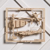 Avion de chasse – UGEARS Puzzle 2,5D en bois
