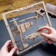 Avion de chasse – UGEARS Puzzle 2,5D en bois