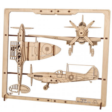 Avion de chasse – UGEARS Puzzle 2,5D en bois