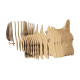 Puzzle sculpture 3D en carton - Bulldog - Cartonic