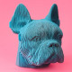 Puzzle sculpture 3D en carton - Bulldog - Cartonic