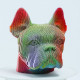 Puzzle sculpture 3D en carton - Bulldog - Cartonic