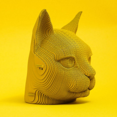 Puzzle sculpture 3D en carton - Chat - Cartonic