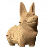 Puzzle sculpture 3D en carton - Chien Corgi - Cartonic