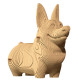 Puzzle sculpture 3D en carton - Chien Corgi - Cartonic