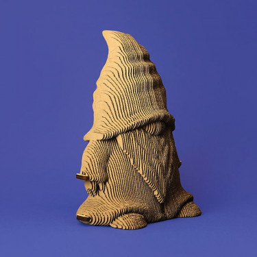 Puzzle sculpture 3D en carton - Gnome - Cartonic