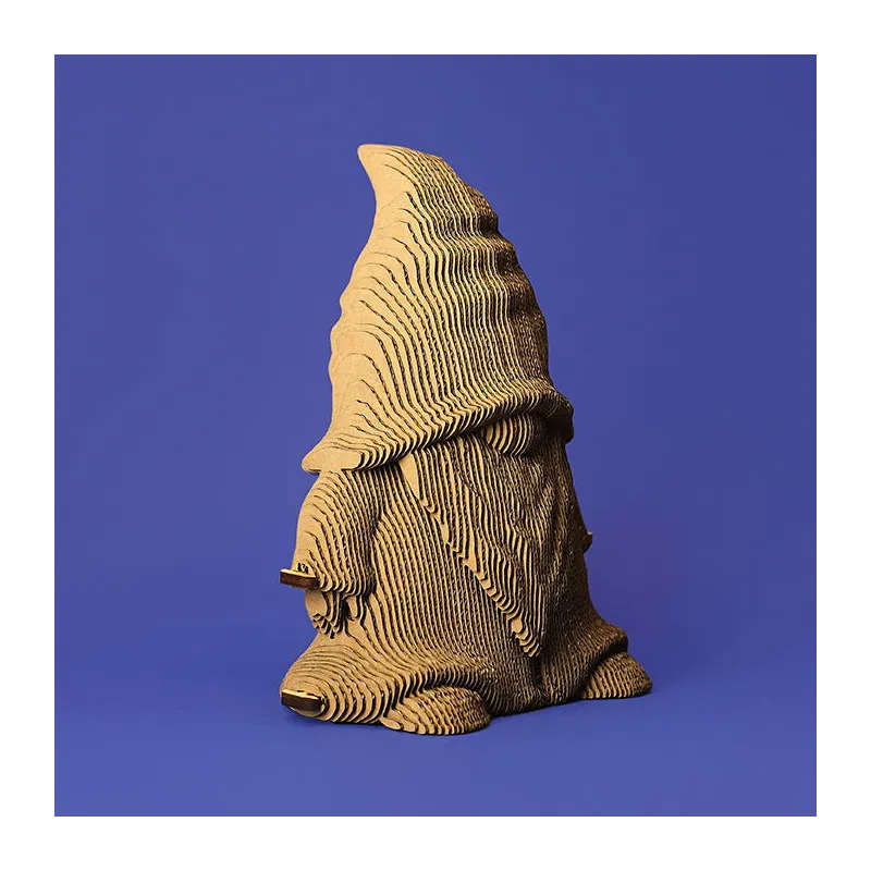 Puzzle sculpture 3D en carton - Gnome - Cartonic