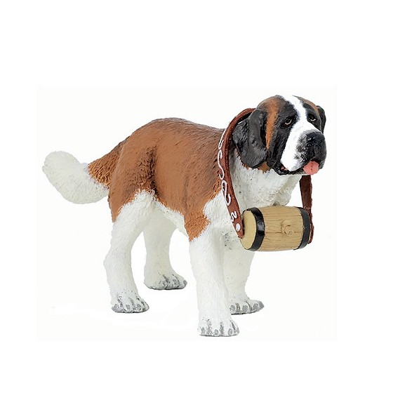 Saint-Bernard au tonneau, figurine PAPO 54009