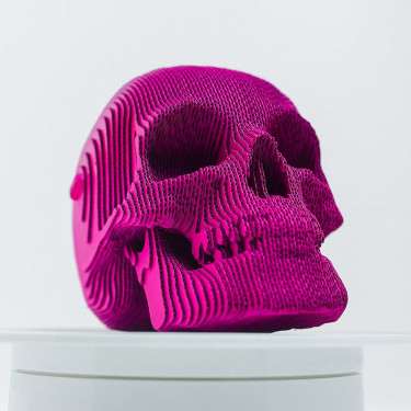 Puzzle sculpture 3D en carton - Crâne - Cartonic
