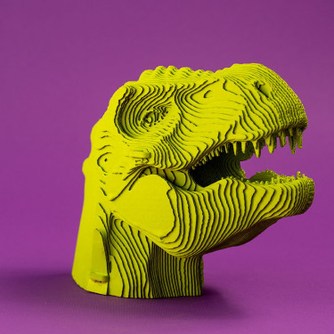 Puzzle sculpture 3D en carton - T-Rex - Cartonic