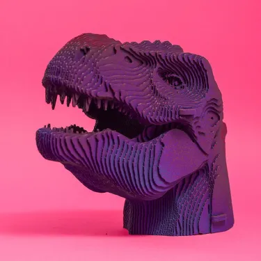 Puzzle sculpture 3D en carton - T-Rex - Cartonic