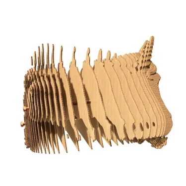 Puzzle sculpture 3D en carton - Licorne - Cartonic