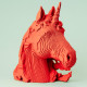 Puzzle sculpture 3D en carton - Licorne - Cartonic