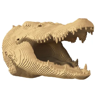 Puzzle sculpture 3D en carton - Crocodile - Cartonic