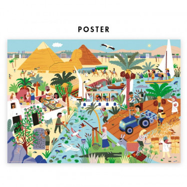 Puzzle à remonter le temps 'Egypte antique' Pirouette Cacahouète