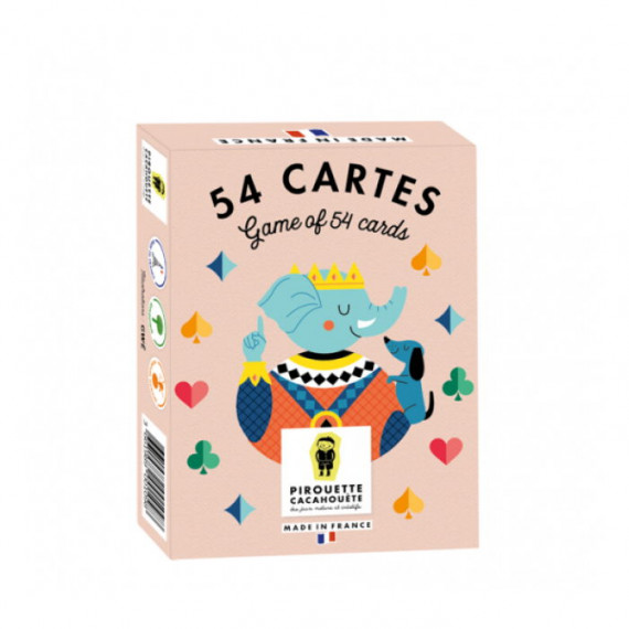 Jeu de 54 cartes à jouer Pirouette Cacahouète