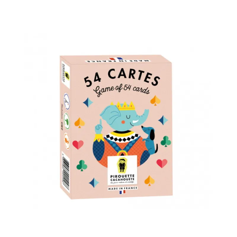 Jeu de 54 cartes à jouer Pirouette Cacahouète