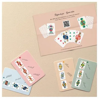 Jeu de 54 cartes à jouer Pirouette Cacahouète