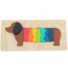 Puzzle d'encastrement en bois 'Chien' Andy Westface pour VILAC 7412